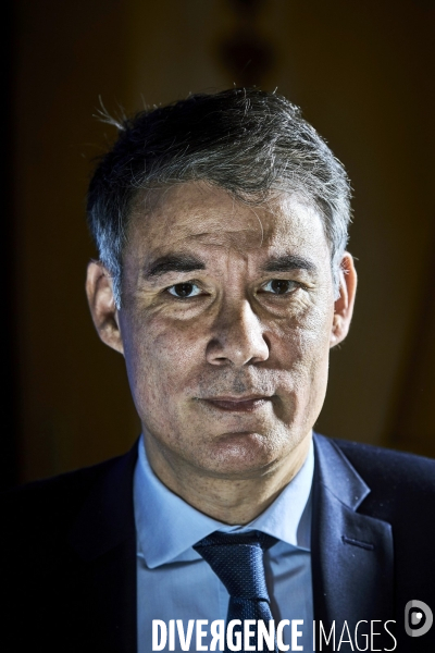 Olivier Faure , premier secretaire du Parti Socialiste ,  invité de l AJP