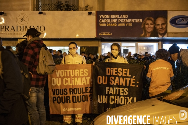 Inauguration de la permanence de campagne de Yvon Berland et Caroline Pozmentier (LREM)  à Marseille