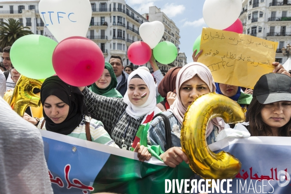 ALGÉRIE - Manifestation étudiante à Alger