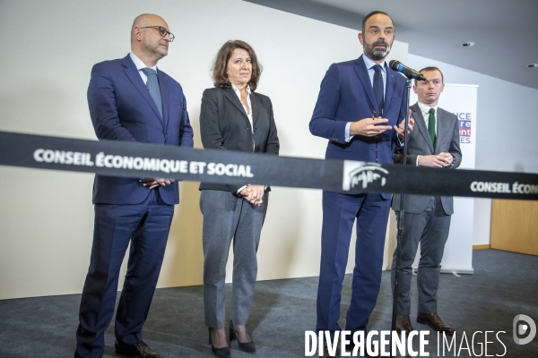 Première réunion de la conférence de financement des retraites au CESE