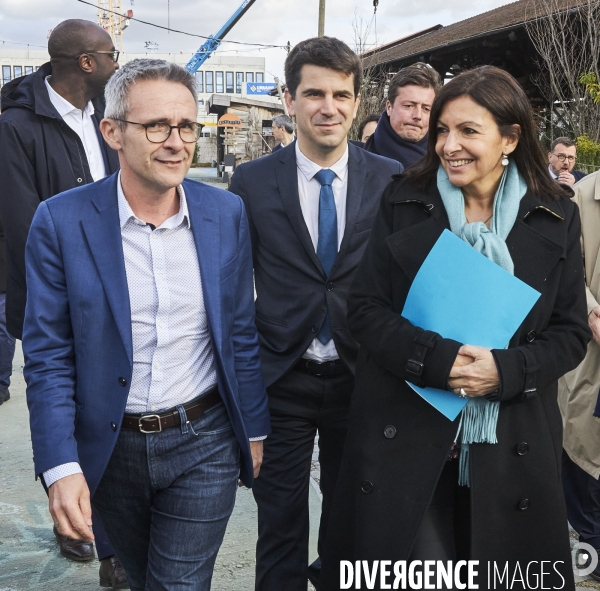 Anne Hidalgo lance le « Grand Paris en Commun » à la Cité Fertile à Pantin