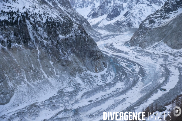 Emmanuel Macron à Chamonix et sur la mer de glace