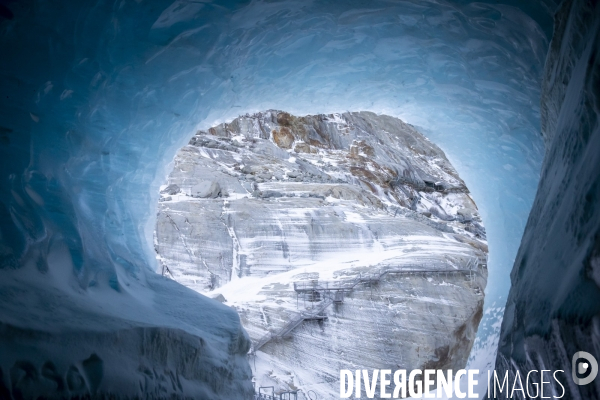 Emmanuel Macron à Chamonix et sur la mer de glace