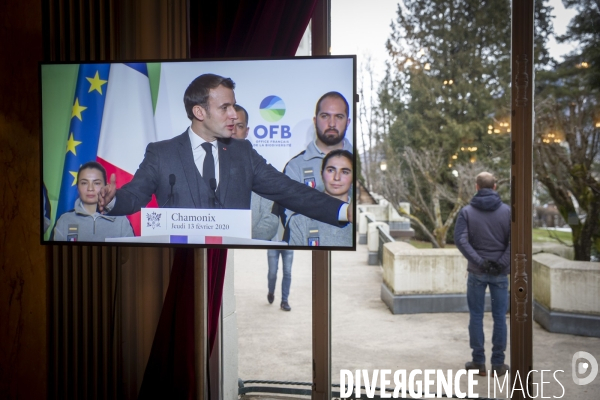Emmanuel Macron à Chamonix et sur la mer de glace