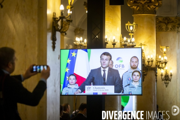 Emmanuel Macron à Chamonix et sur la mer de glace