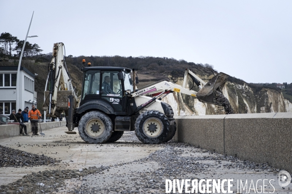 Après les tempêtes Ciara, Ines et Dennis sur le littoral Normand