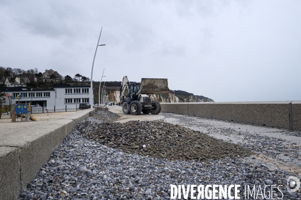 Après les tempêtes Ciara, Ines et Dennis sur le littoral Normand