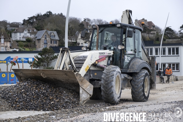 Après les tempêtes Ciara, Ines et Dennis sur le littoral Normand