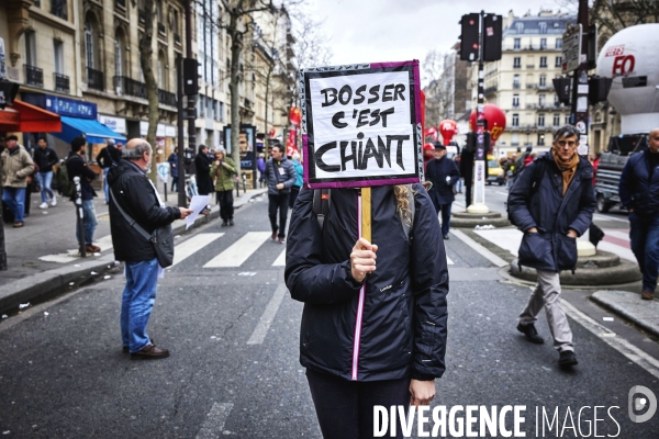 Manifestation contre la reforme des retraites 20 fevrier 2020
