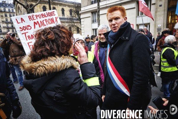 Manifestation contre la reforme des retraites 20 fevrier 2020