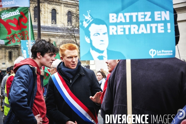 Manifestation contre la reforme des retraites 20 fevrier 2020