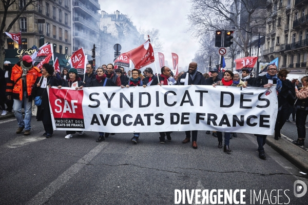 Manifestation contre la reforme des retraites 20 fevrier 2020