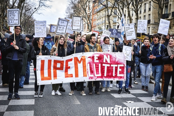 Manifestation contre la reforme des retraites 20 fevrier 2020