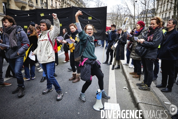 Manifestation contre la reforme des retraites 20 fevrier 2020