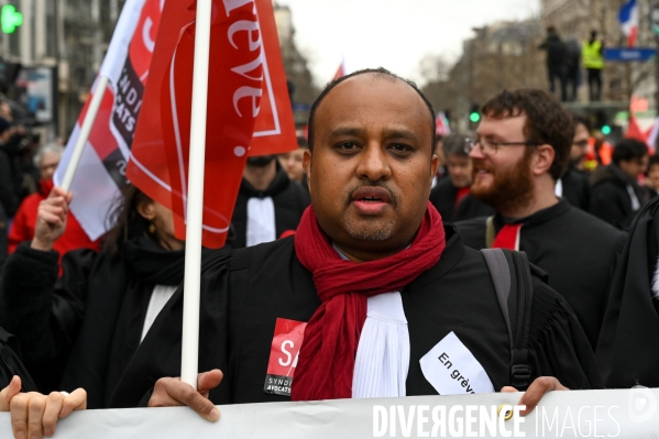 Avocats. Manifestation contre la réforme des retraites