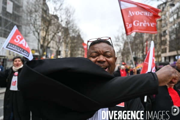 Avocats. Manifestation contre la réforme des retraites