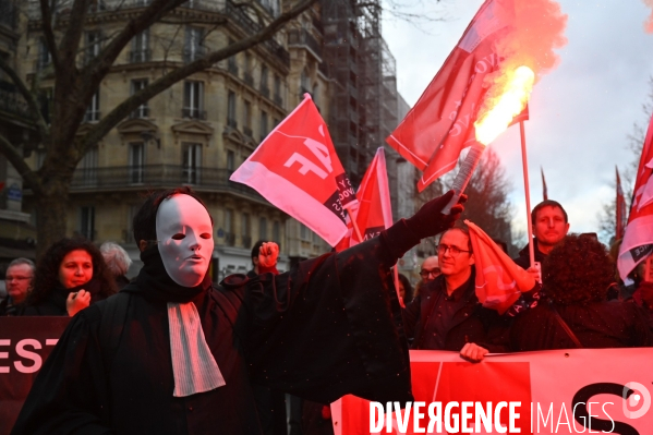 Avocats. Manifestation contre la réforme des retraites