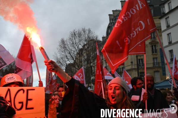 Avocats. Manifestation contre la réforme des retraites