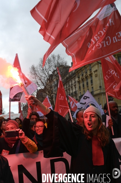 Avocats. Manifestation contre la réforme des retraites