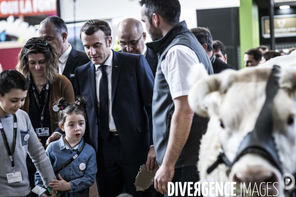 Emmanuel Macron au salon de l agriculture.