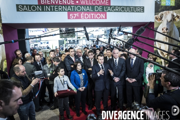 Emmanuel Macron au salon de l agriculture.