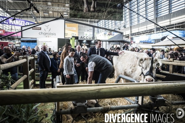 Emmanuel Macron au salon de l agriculture.