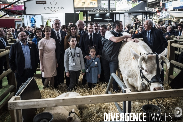 Emmanuel Macron au salon de l agriculture.