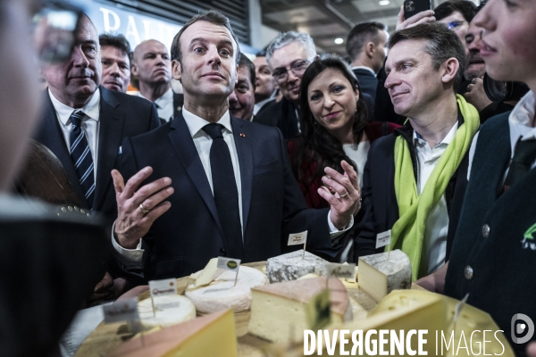 Emmanuel Macron au salon de l agriculture.