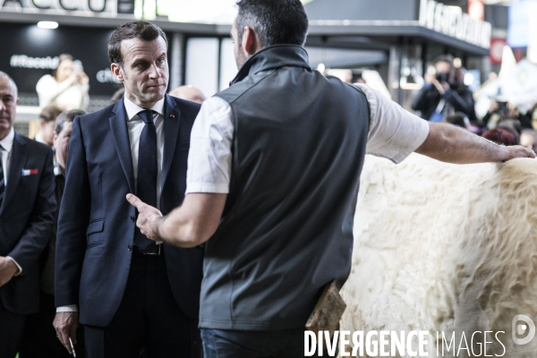 Emmanuel Macron au salon de l agriculture.