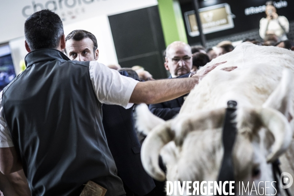 Emmanuel Macron au salon de l agriculture.