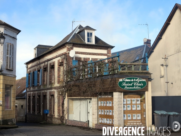 Illustration marché Immobilier,Normandie