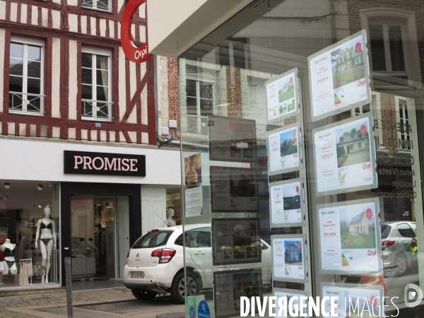 Illustration marché Immobilier,Normandie