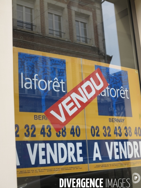 Illustration marché Immobilier,Normandie