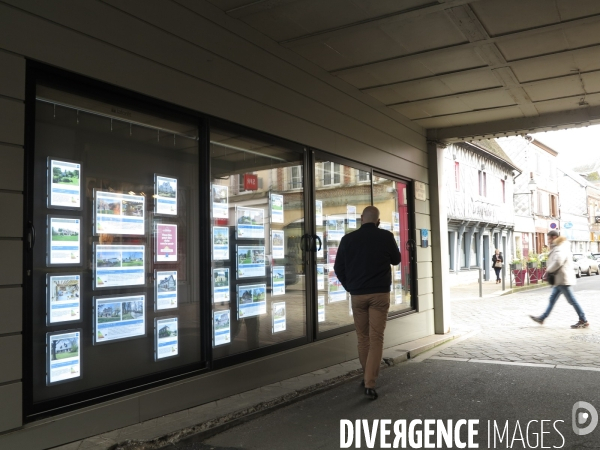 Illustration marché Immobilier,Normandie