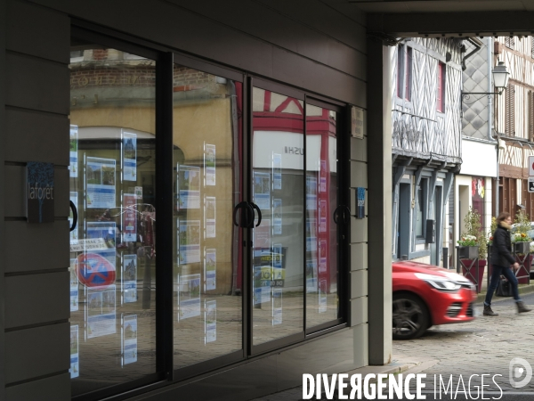 Illustration marché Immobilier,Normandie