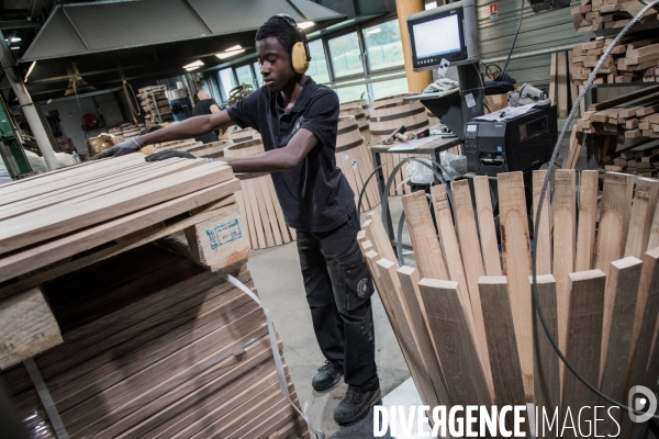 Apprentissage à la tonnellerie Seguin Moreau