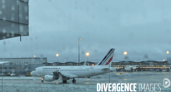 Premiere neige a roissy