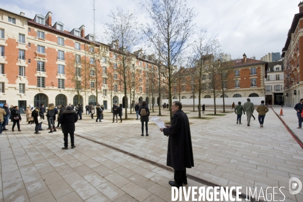 La caserne des Minimes, ancienne gendarmerie transformée en un ensemble immobilier.