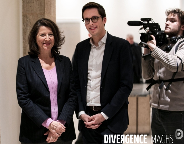 Agnès BUZYN en meeting avec Pacôme RUPIN.