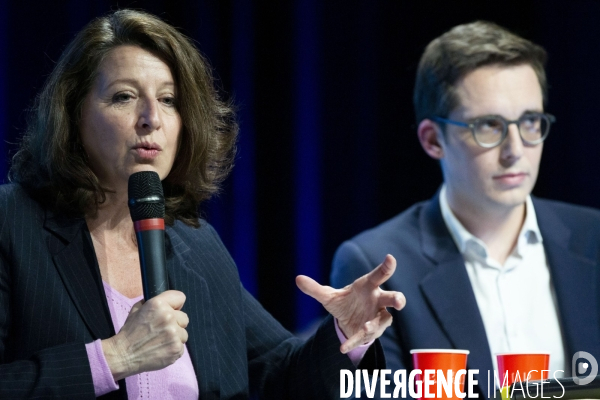 Agnès BUZYN en meeting avec Pacôme RUPIN.