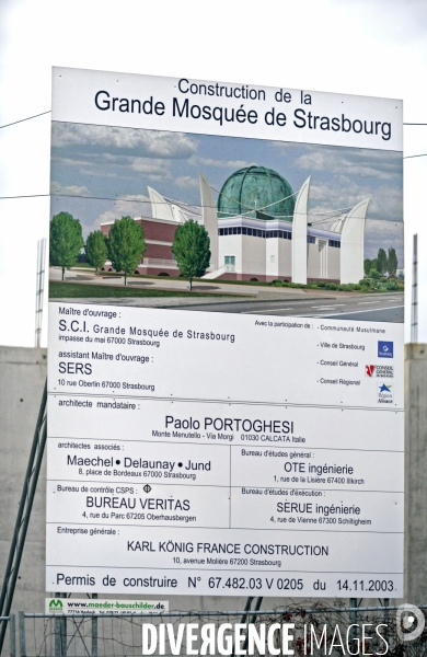 Futur Grande Mosquée de Strasbourg.