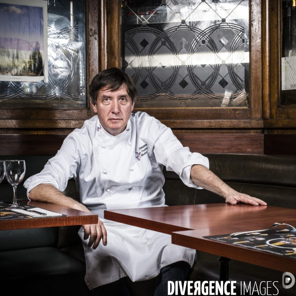 Portrait du restaurateur, alain fontaine.