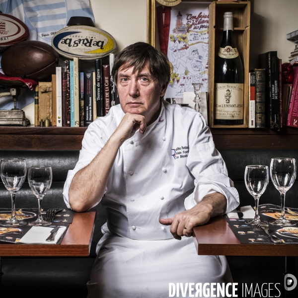 Portrait du restaurateur, alain fontaine.