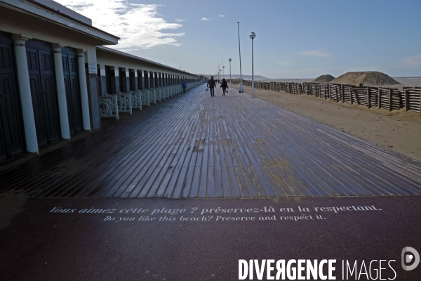 Illustration Deauville ( plage-planches )