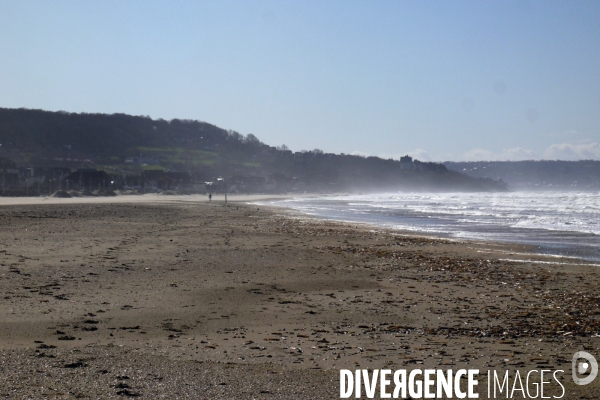 Illustration Deauville ( plage-planches )
