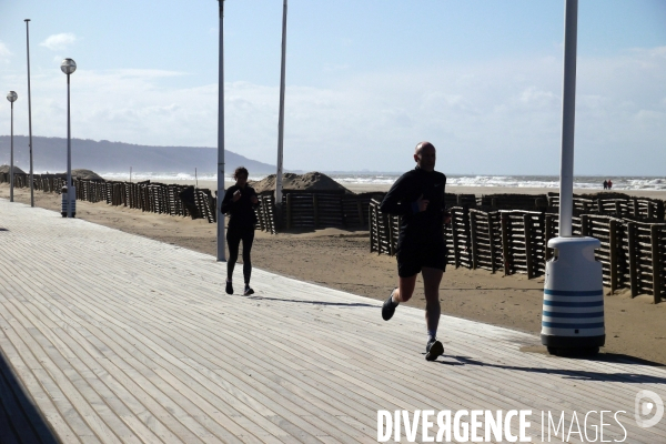 Illustration Deauville ( plage-planches )