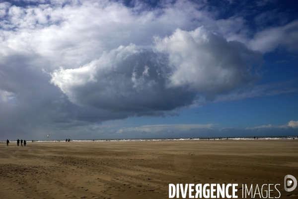 Illustration Deauville ( plage-planches )