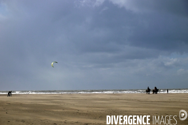 Illustration Deauville ( plage-planches )