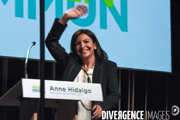 Anne Hidalgo. Réunion publique. Elections municipales.