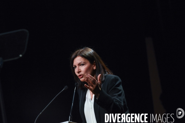 Anne Hidalgo. Réunion publique. Elections municipales.